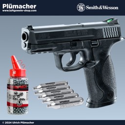 Smith & Wesson M&P 40 CO2 Pistolen Set mit 5 CO2 Kapseln und 1500 Steel BB