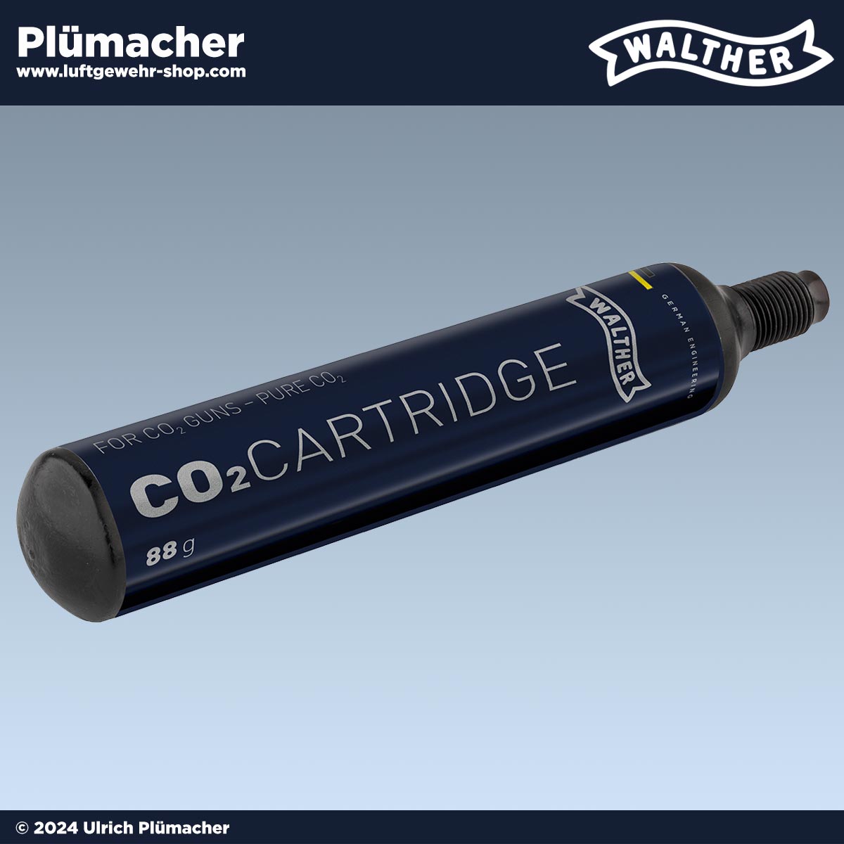 Walther 88g CO2 Kartusche - die CO2-Kapsel von Walther mit einer 88g Füllung