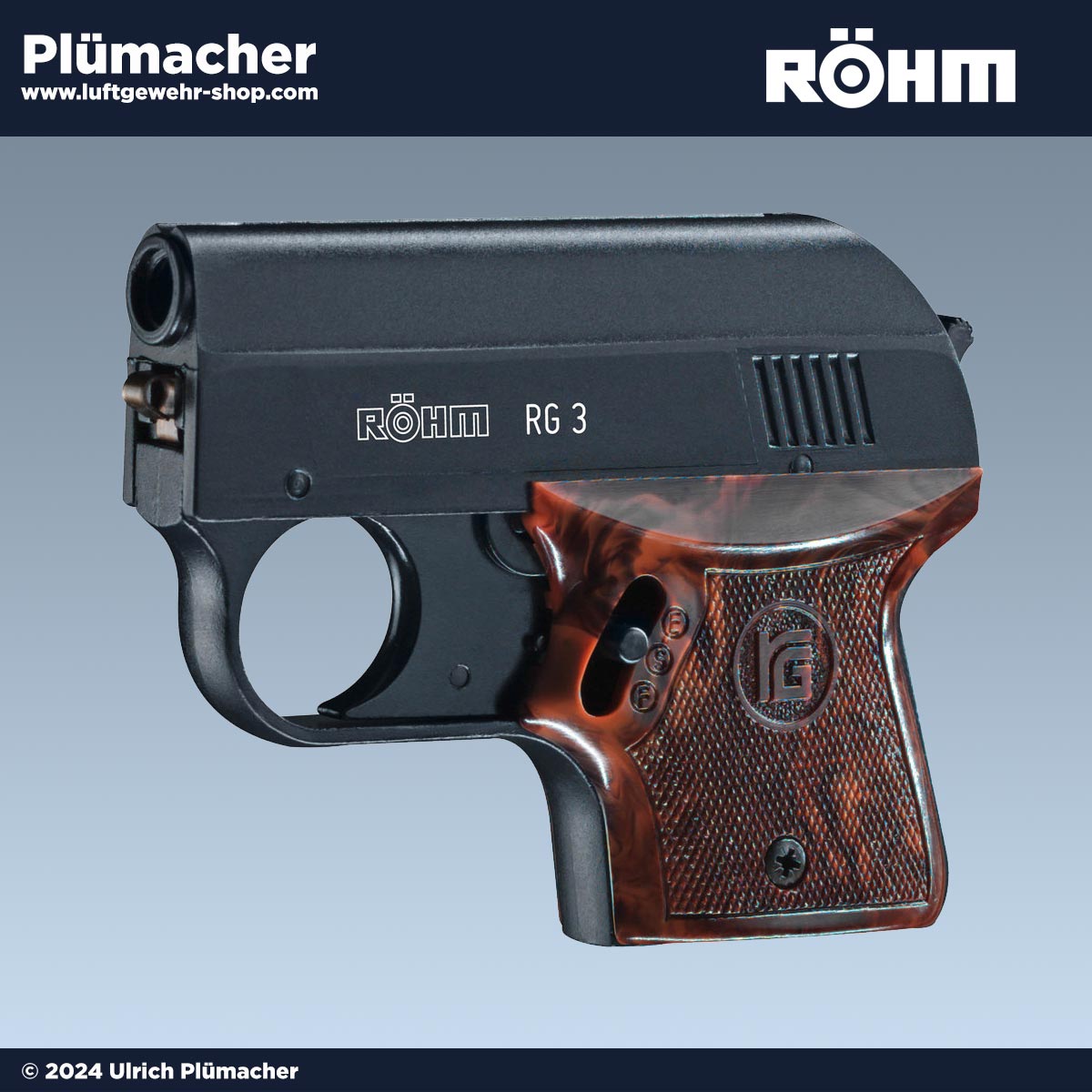 Röhm RG 3 Schreckschusspistole im Kaliber 6 mm Flobert