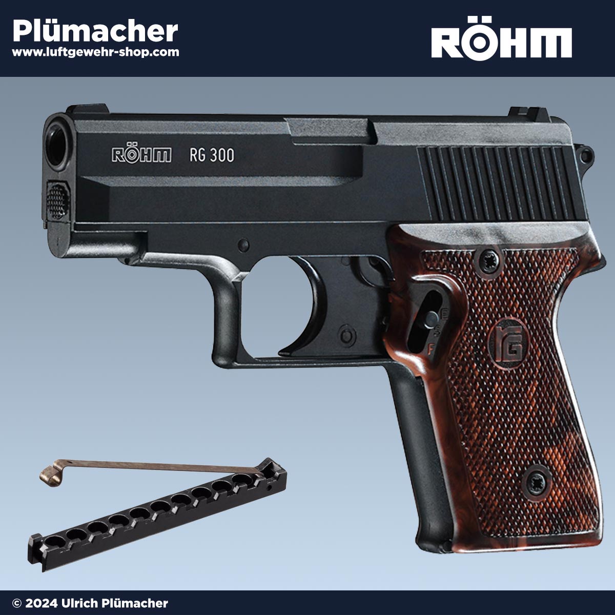 Röhm RG 300 Schreckschusspistole im Kaliber 6 mm 