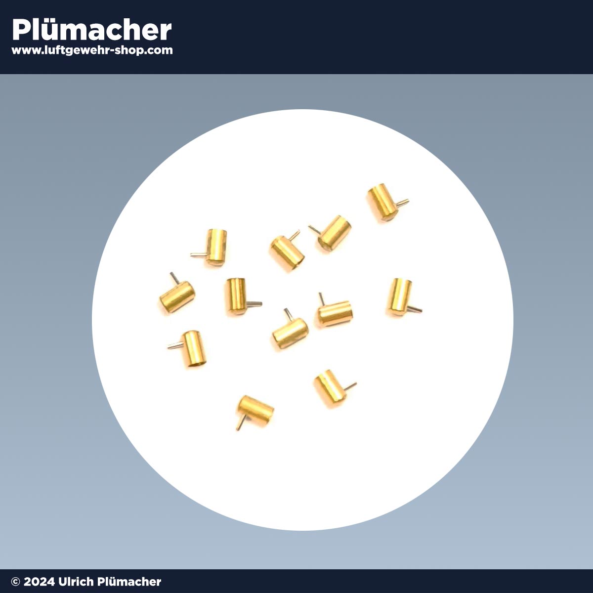 20 Berloque Platzpatronen 2 mm mit Stiftzündung