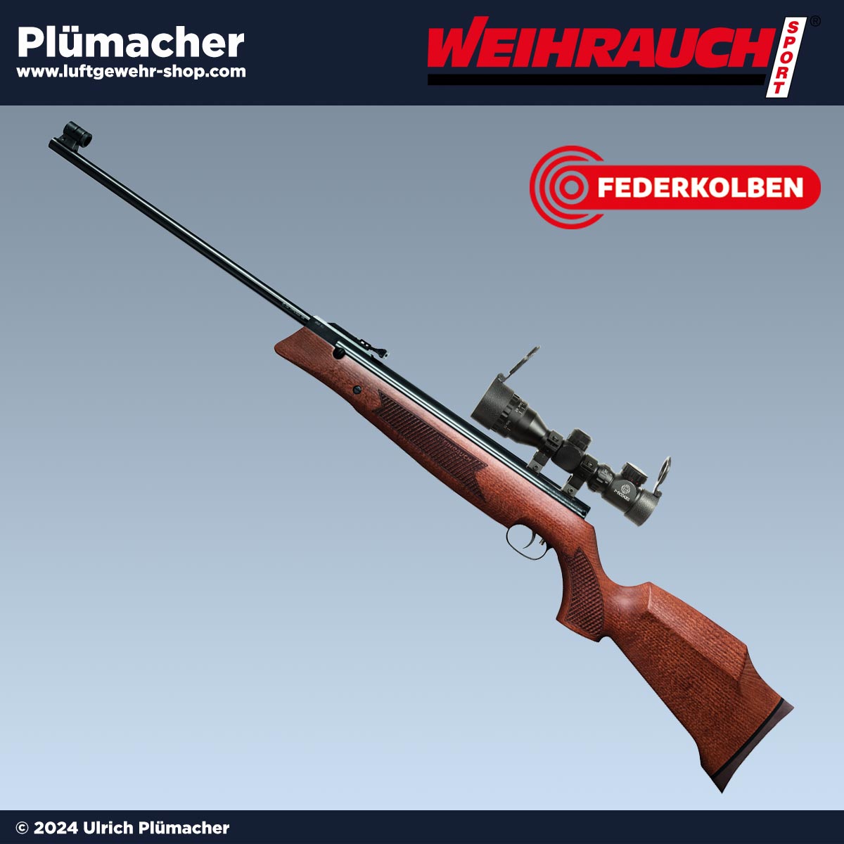 Bild von Weihrauch HW 80 SL 5,5 mm Diabolo - das leistungsstarke Weitschuss Luftgewehr