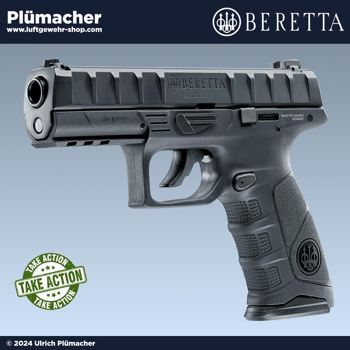 Beretta APX CO2 Pistole Kaliber 4,5 mm BB - Action & Fun