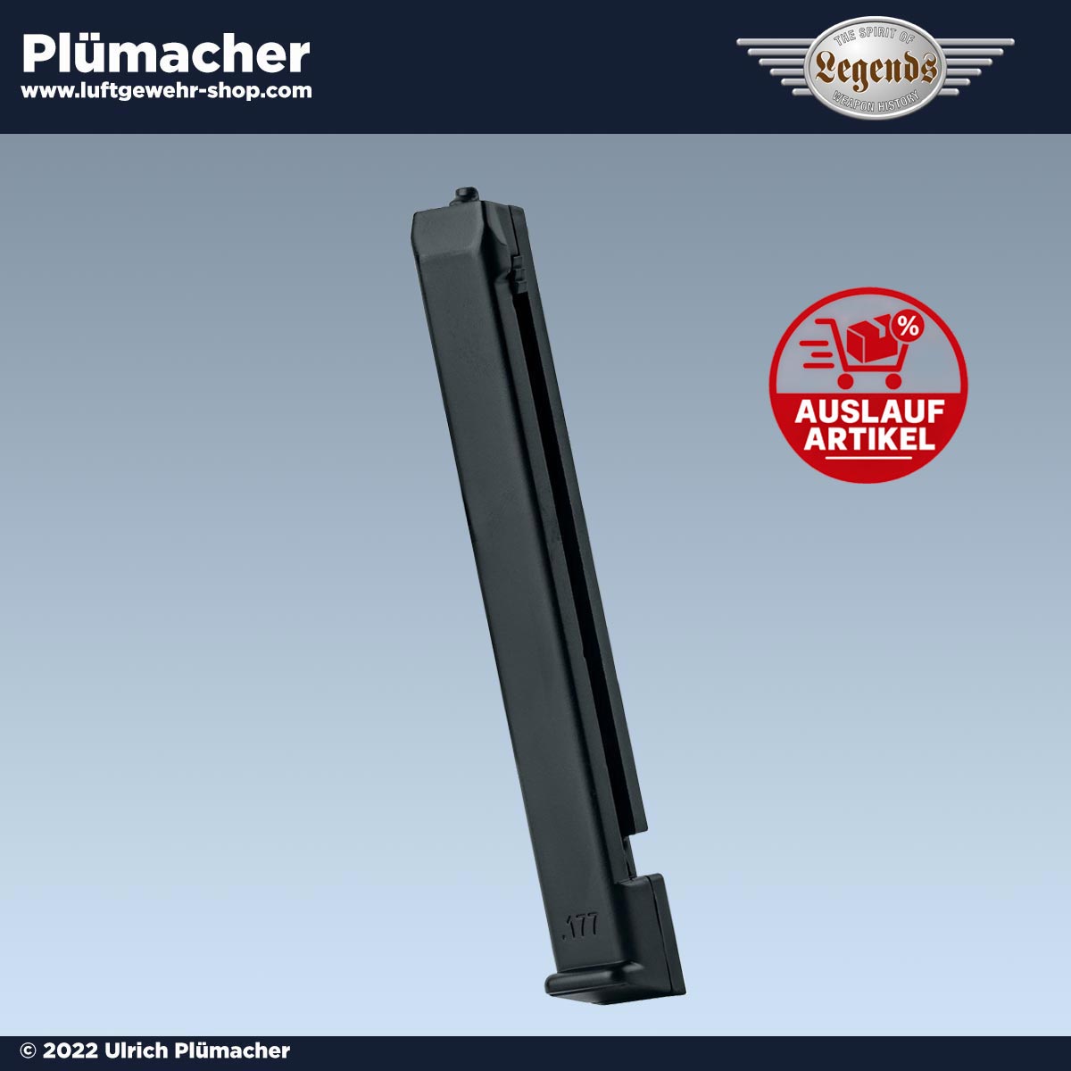 Legends PM KGB Ersatzmagazin für CO2 Pistole Kaliber 4,5 mm BB
