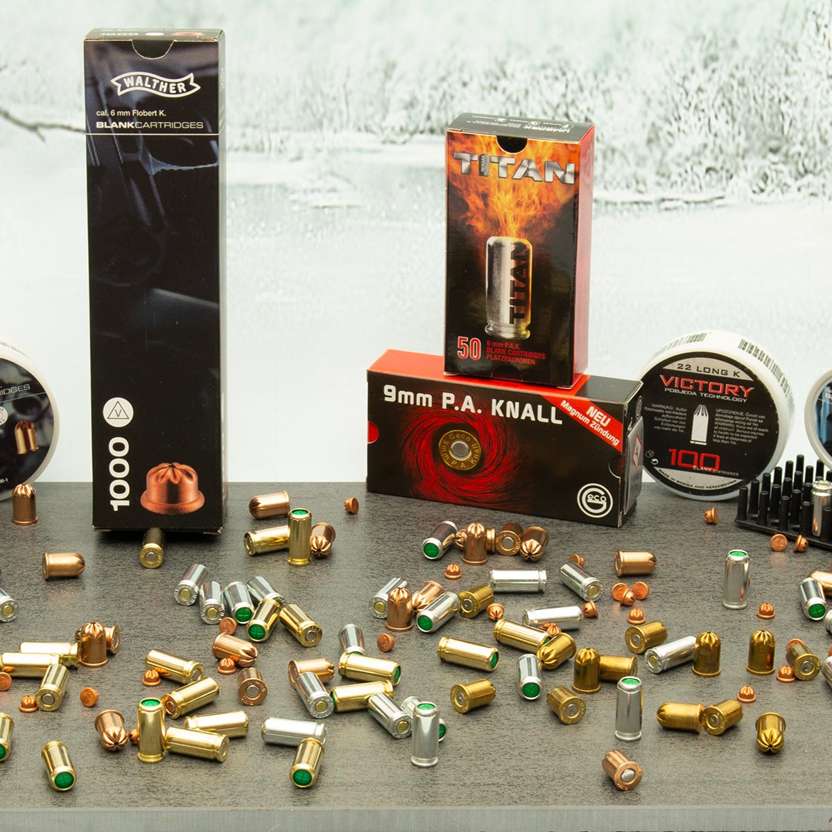 Platzpatronen für Schreckschusspistole und Schreckschussrevolver - 6mm | 8 mm | 9 mm PAK | 9 mm R