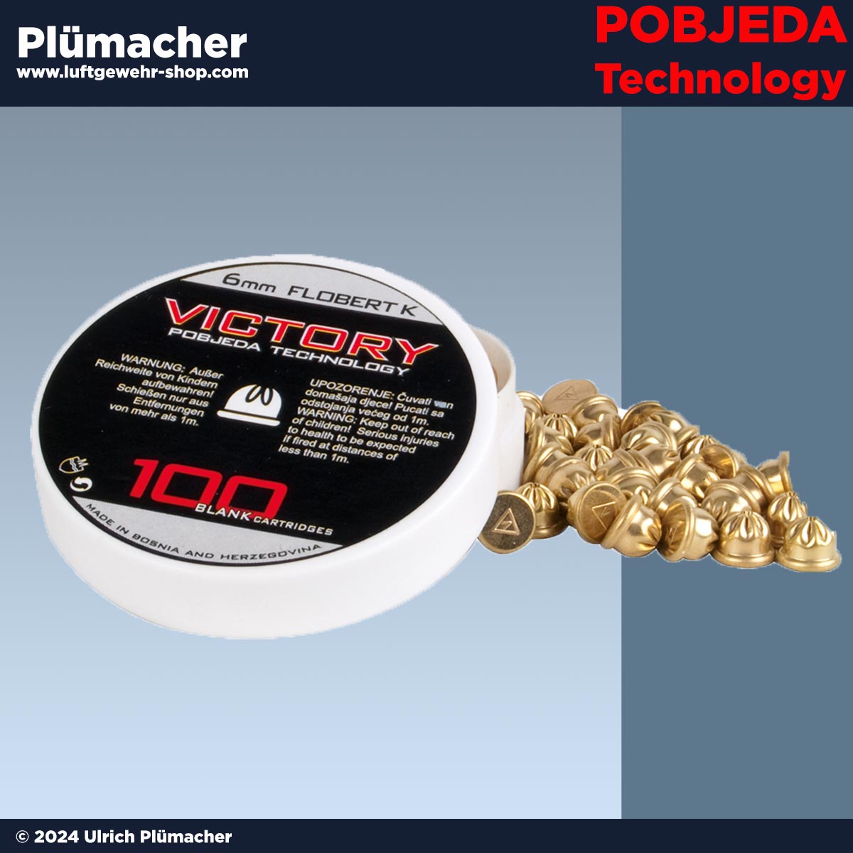 Platzpatronen 6 mm Victory von Pojeda für Schreckschusswaffen