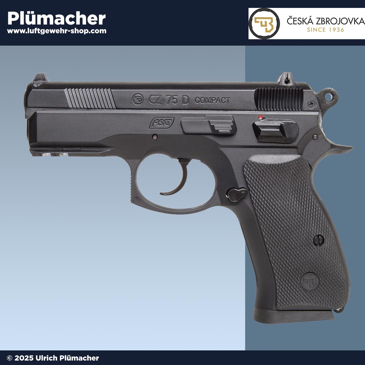 CZ 75D Compact CO2 Pistole im Kaliber 4,5 mm BB kaufen – kraftvoll, effizient & detailgetreu