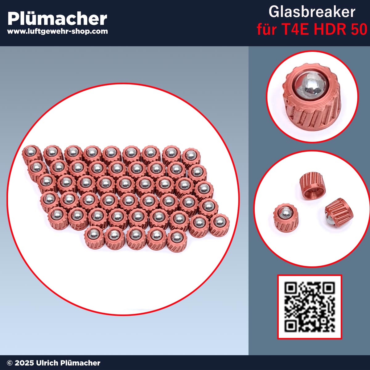 Massiv Glasbreaker HDR50 Munition im Kaliber .50 kaufen – Ultra Speed BB Geschosse für maximale Präzision und Durchschlagskraft