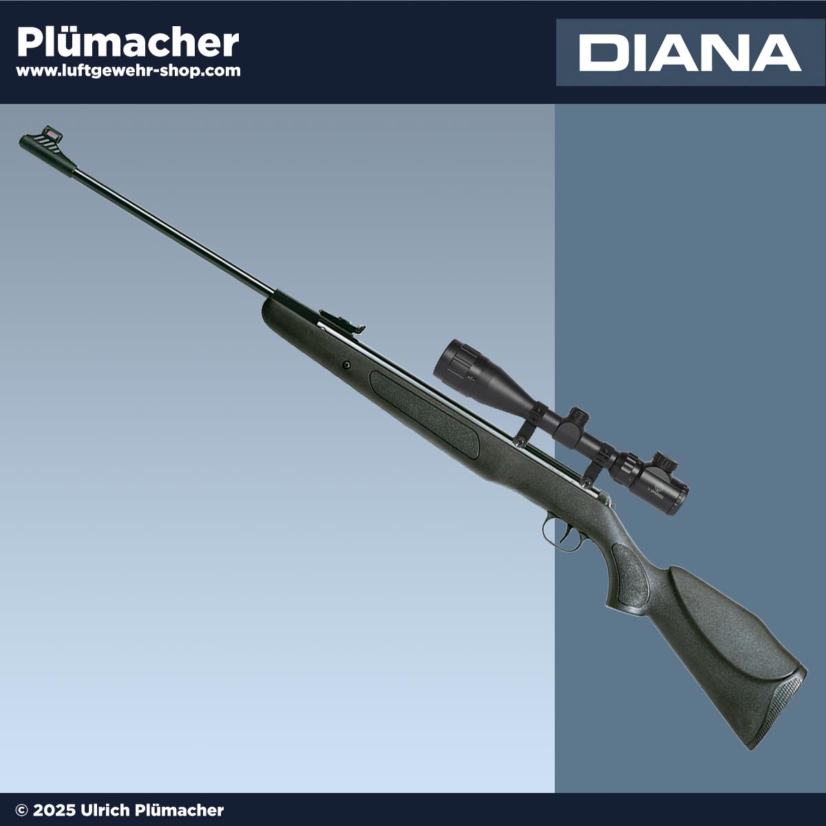 Diana Panther 350 Weitschuss-Luftgewehr mit Zielfernrohr 3-9x40