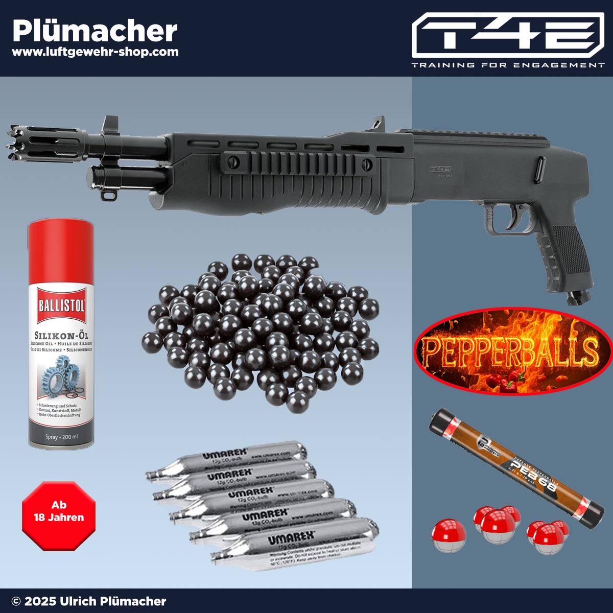 T4E Tactical Blaster Kal. 68 im Set mit Munition und Spezial öl