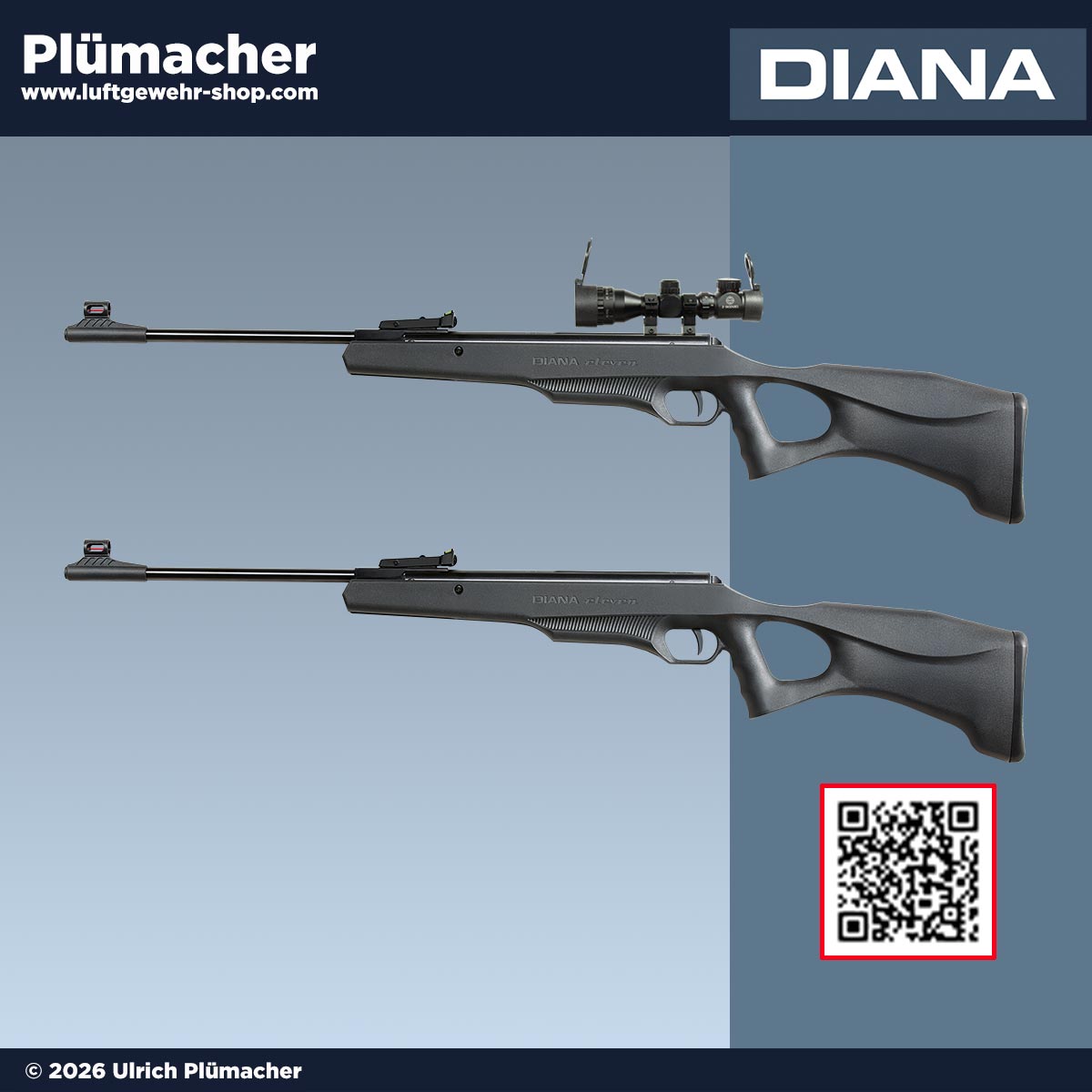 Diana Eleven Luftgewehr – Knicklaufmodelle mit robustem Allwetterschaft