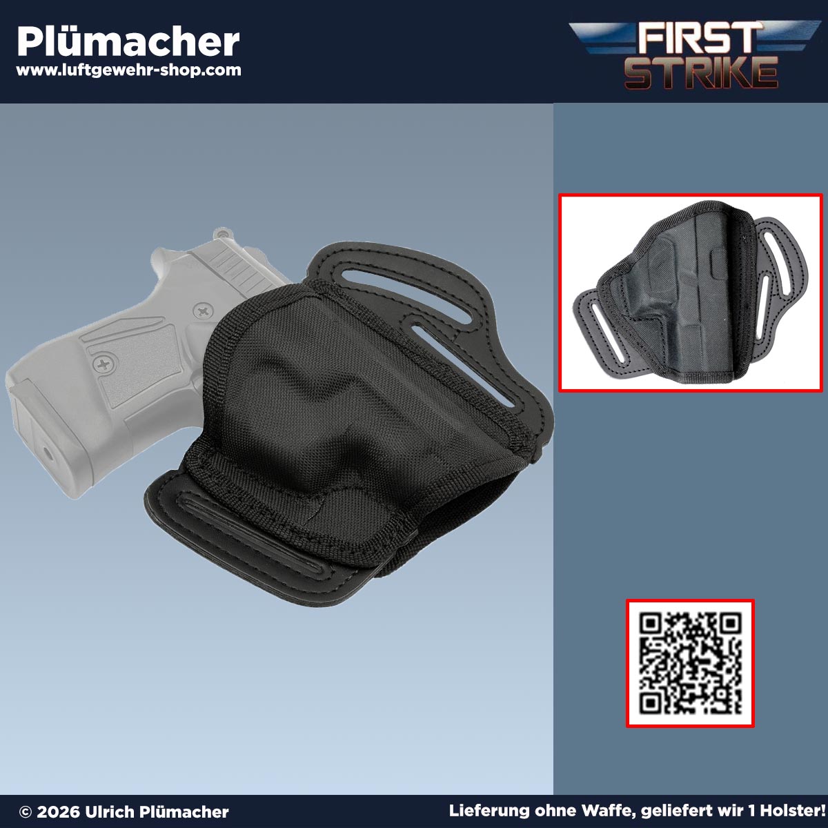 First Strike Passformholster aus Cordura für die Schreckschusspistole Zoraki 917