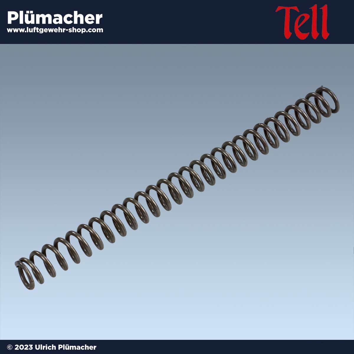 Kolbenfeder für Luftgewehre Tell 50, Tell 100 und Tell 220 F in der freien Ausführung unter 7,5 Joule