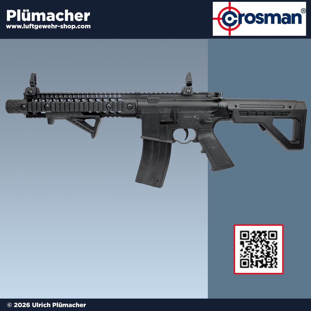 Crosman SBR CO2 Gewehr 4,5 mm Stahl BB taktisches Luftgewehr 