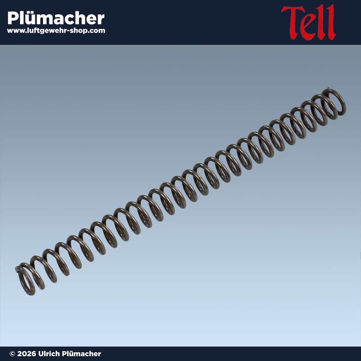 Exportfeder für das Luftgewehr Tell 100 mit einer Leistung von ca. 9 Joule