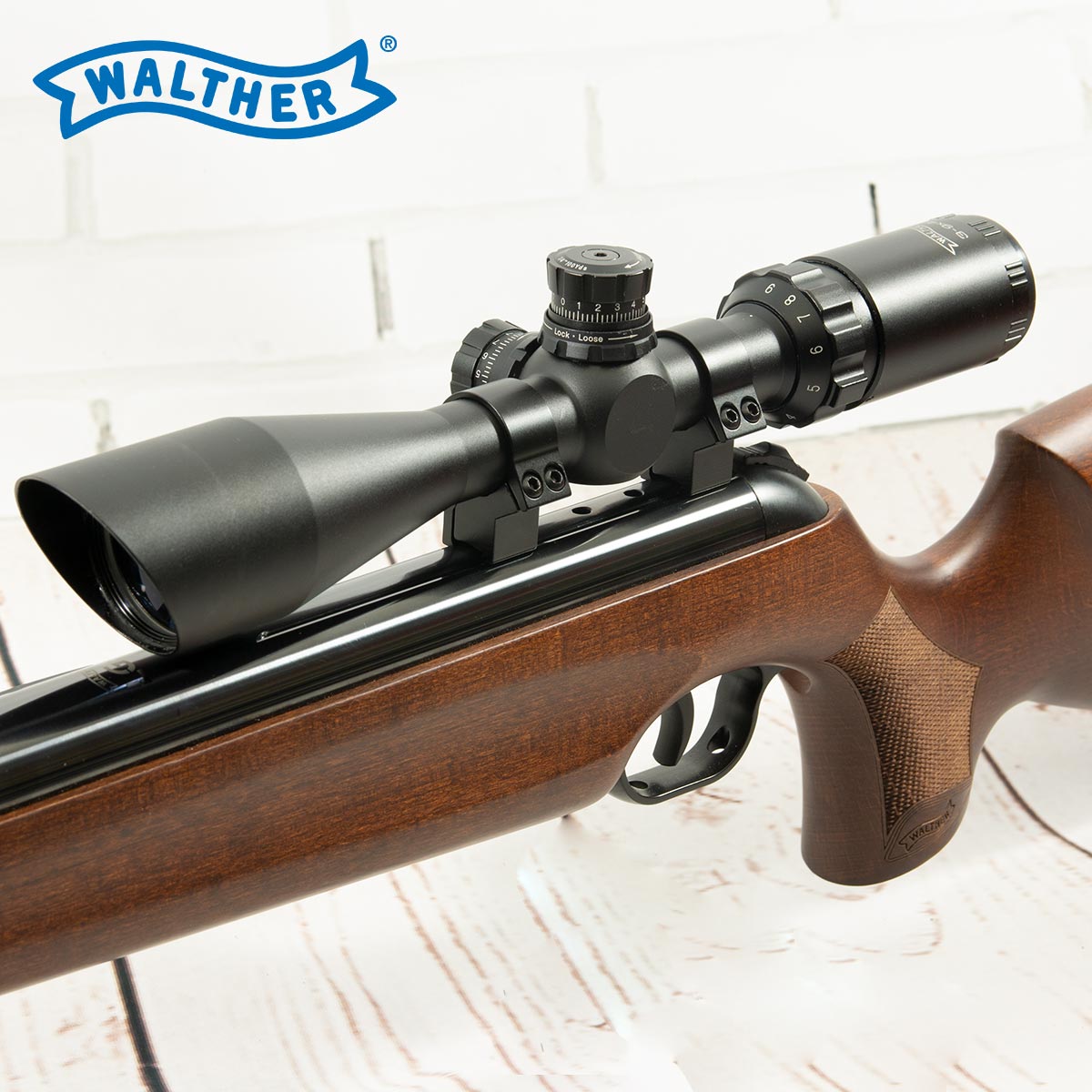 Zielfernrohr Walther 3-9x44 f. Luftgewehre und Jagd Luftdruckwaffen ...